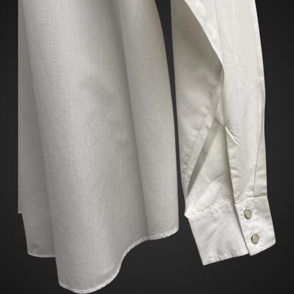 Country Charmers By Ely Size XL Embroidered White Pearl Snap Cowboy Shirt - Picture 6 of 6